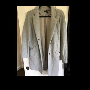 Zara sweatshirt material coat